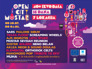 Open City se vraća u Mostar – 16 dana muzike i kulture