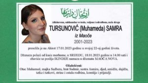 Još jedan mladi život: Preminula Samra Tursunović (22)!